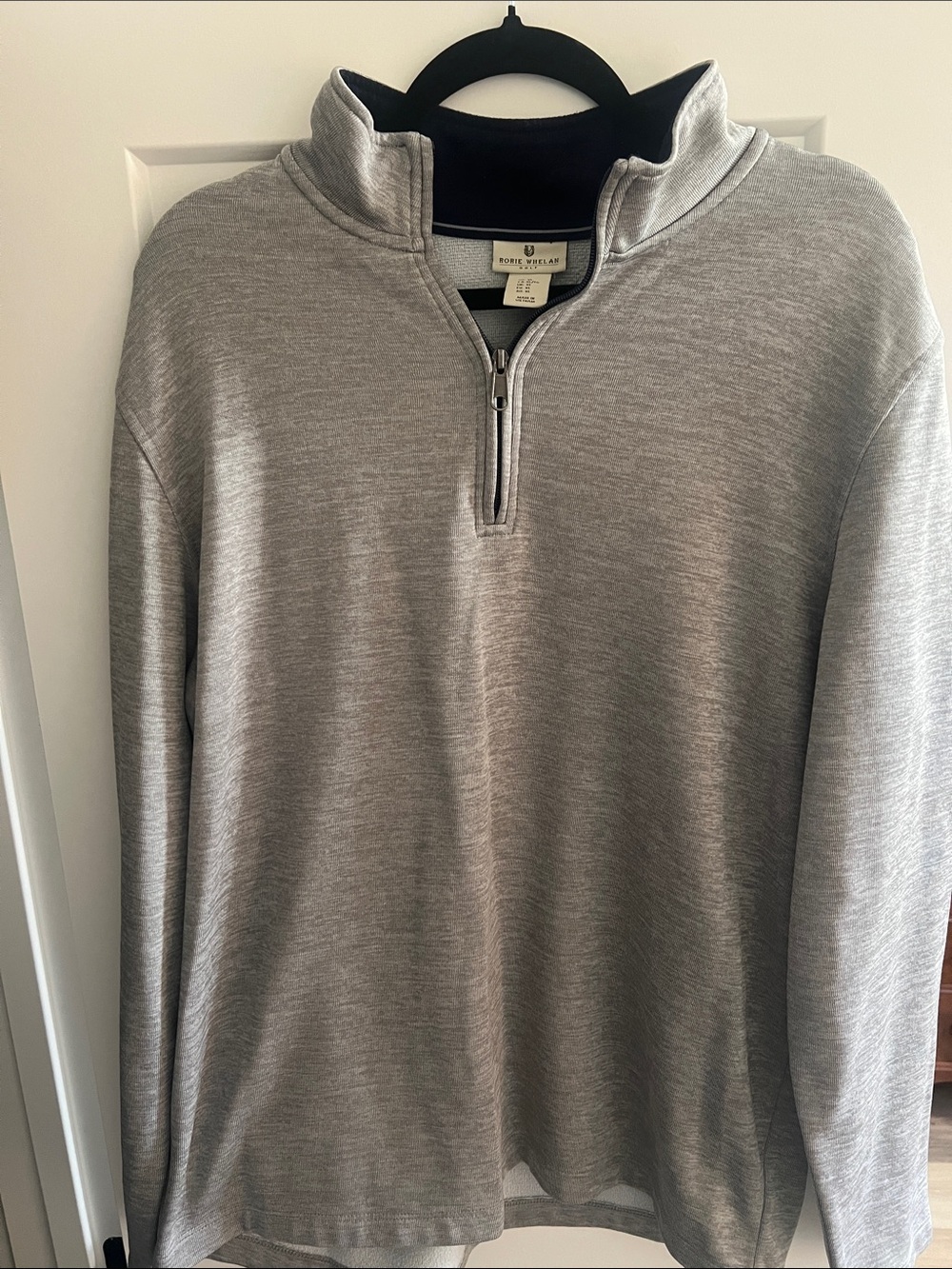 Rorie Whelan Men's Heather Gray Quarter-Zip Pullover